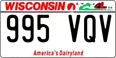 WI license plate 995VQV