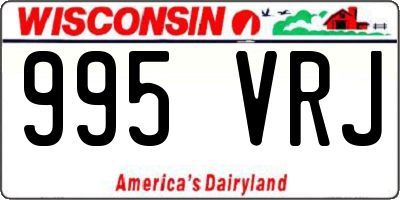 WI license plate 995VRJ