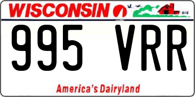 WI license plate 995VRR