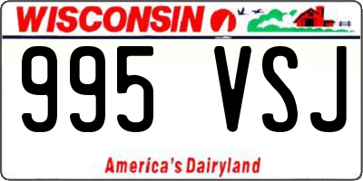 WI license plate 995VSJ