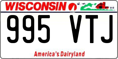 WI license plate 995VTJ