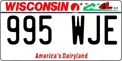 WI license plate 995WJE
