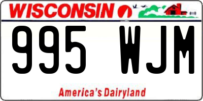 WI license plate 995WJM