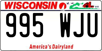 WI license plate 995WJU