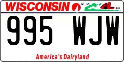 WI license plate 995WJW