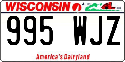 WI license plate 995WJZ