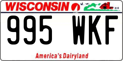 WI license plate 995WKF