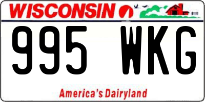 WI license plate 995WKG