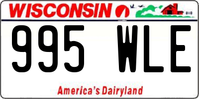 WI license plate 995WLE