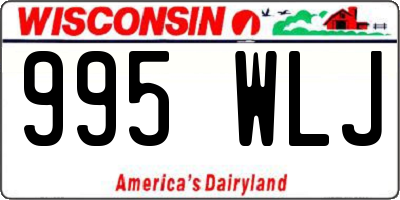 WI license plate 995WLJ