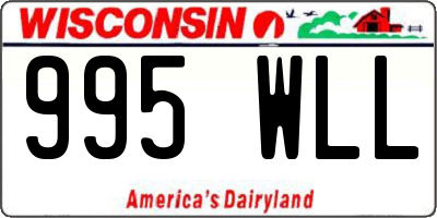 WI license plate 995WLL