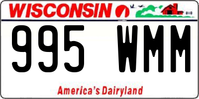 WI license plate 995WMM