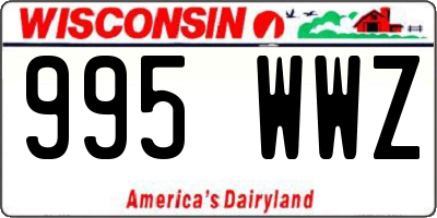 WI license plate 995WWZ