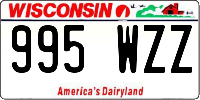 WI license plate 995WZZ
