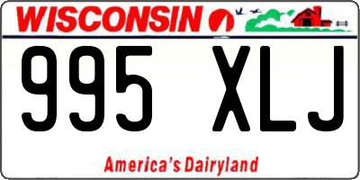 WI license plate 995XLJ