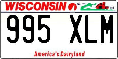 WI license plate 995XLM