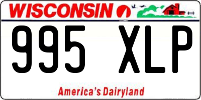 WI license plate 995XLP