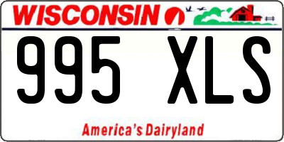 WI license plate 995XLS