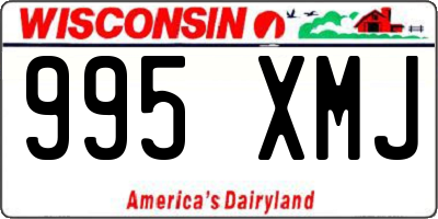 WI license plate 995XMJ