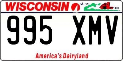 WI license plate 995XMV