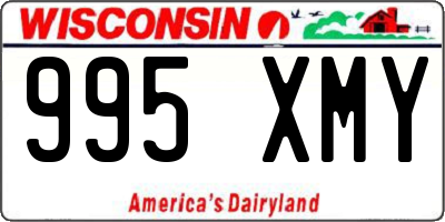 WI license plate 995XMY