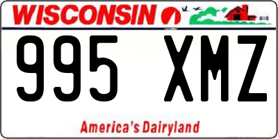 WI license plate 995XMZ