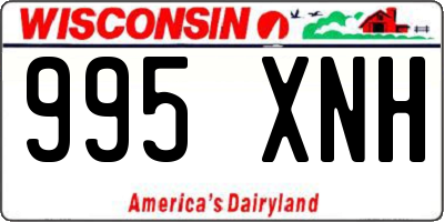 WI license plate 995XNH