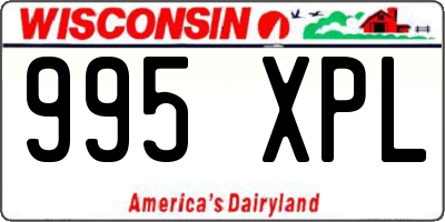 WI license plate 995XPL