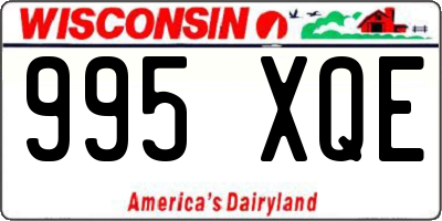 WI license plate 995XQE
