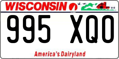 WI license plate 995XQO