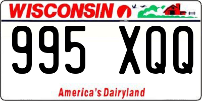 WI license plate 995XQQ