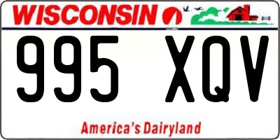 WI license plate 995XQV