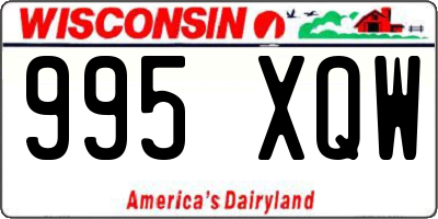 WI license plate 995XQW