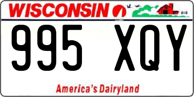 WI license plate 995XQY