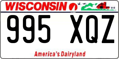 WI license plate 995XQZ