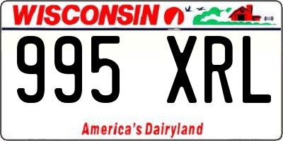 WI license plate 995XRL