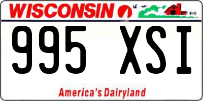 WI license plate 995XSI