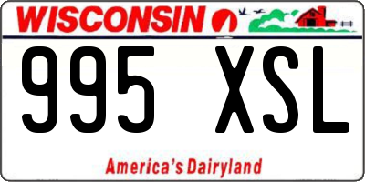 WI license plate 995XSL