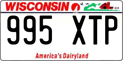 WI license plate 995XTP