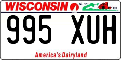 WI license plate 995XUH