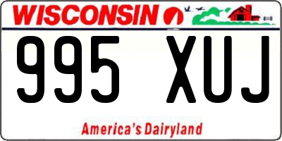 WI license plate 995XUJ
