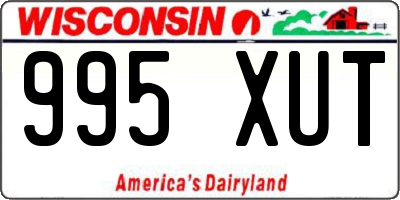 WI license plate 995XUT