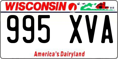 WI license plate 995XVA