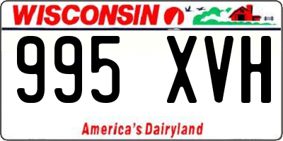 WI license plate 995XVH