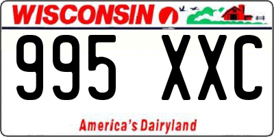 WI license plate 995XXC