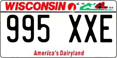 WI license plate 995XXE