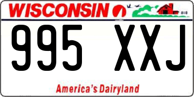 WI license plate 995XXJ