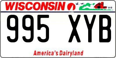 WI license plate 995XYB