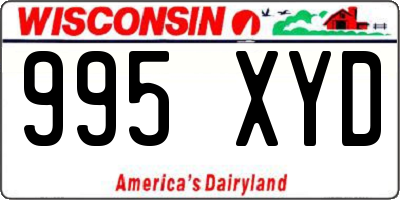 WI license plate 995XYD