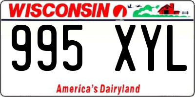 WI license plate 995XYL